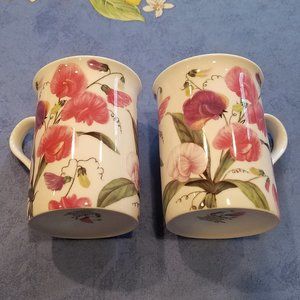 Bone China Sweet Pea Mugs